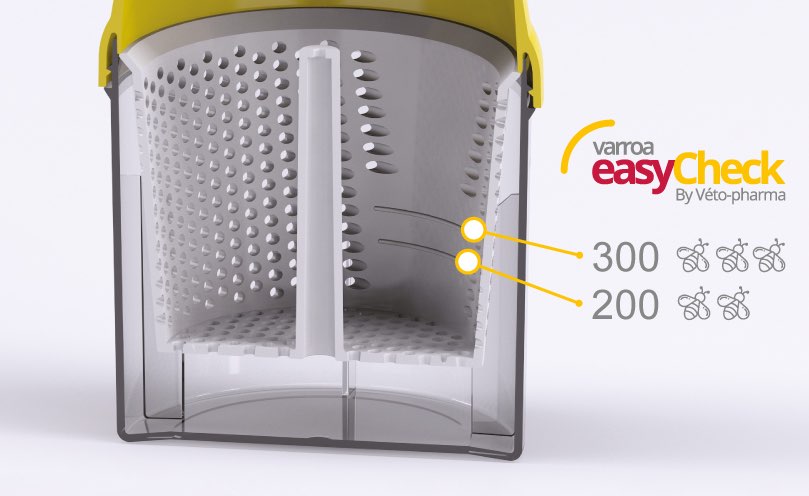 Combien d’abeilles doit-on mettre dans le Varroa EasyCheck ?